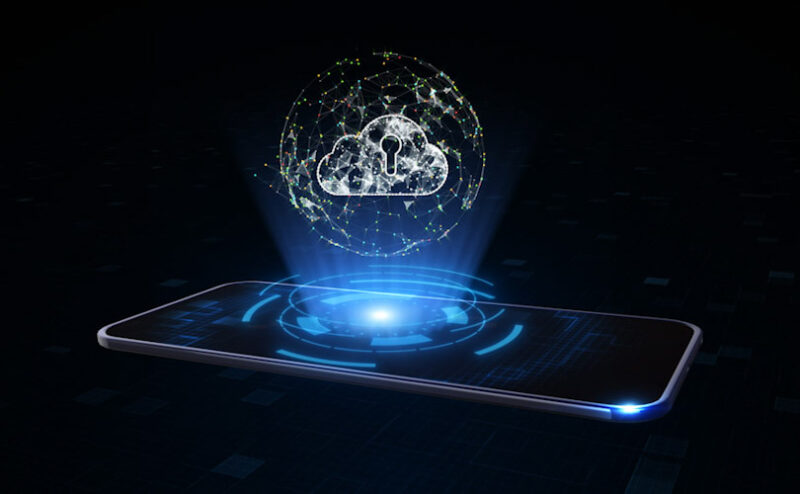 Smart Phone of 5g High-speed Internet of Things IOT concept, Appian