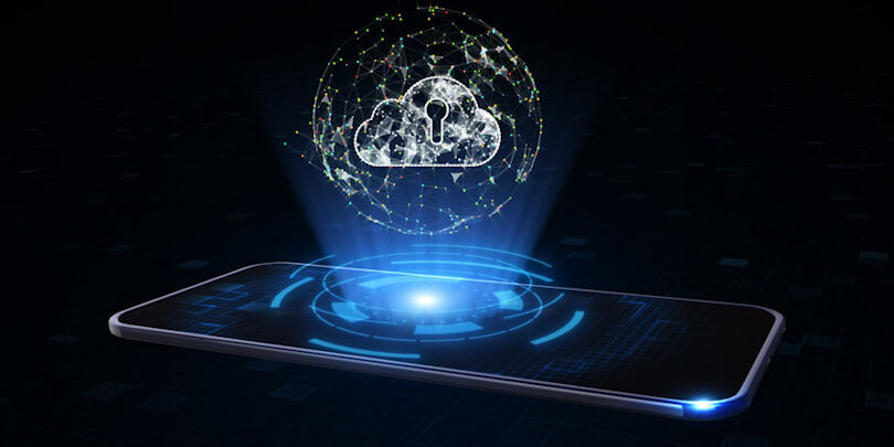 Smart Phone of 5g High-speed Internet of Things IOT concept, Appian