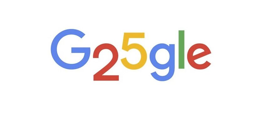 Google 25 años Google