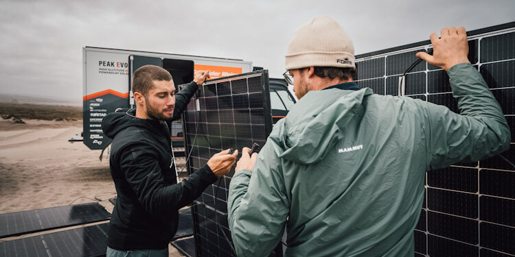 Camión solar suizo Vehiculo solar