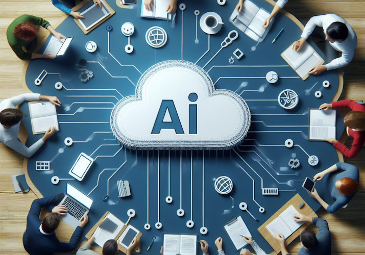 Nube de IA Era de la IA Nube Inteligencia Artificial