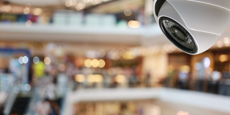 CCTV tool in Shopping mall Equipment for security systems. Videoanalítica