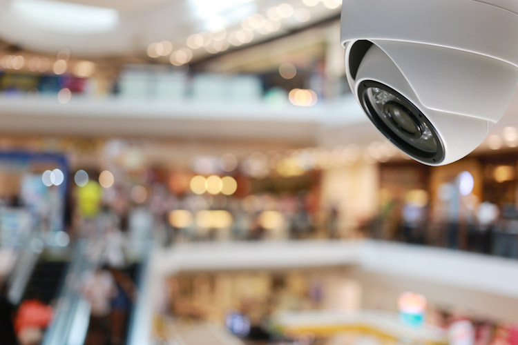 CCTV tool in Shopping mall Equipment for security systems. Videoanalítica
