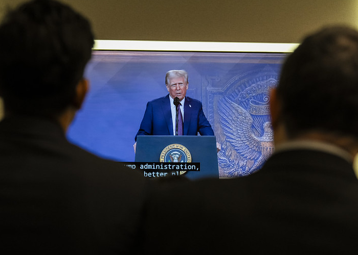 World Economic Forum 2025 Donald Trump Video Conferency Cripto