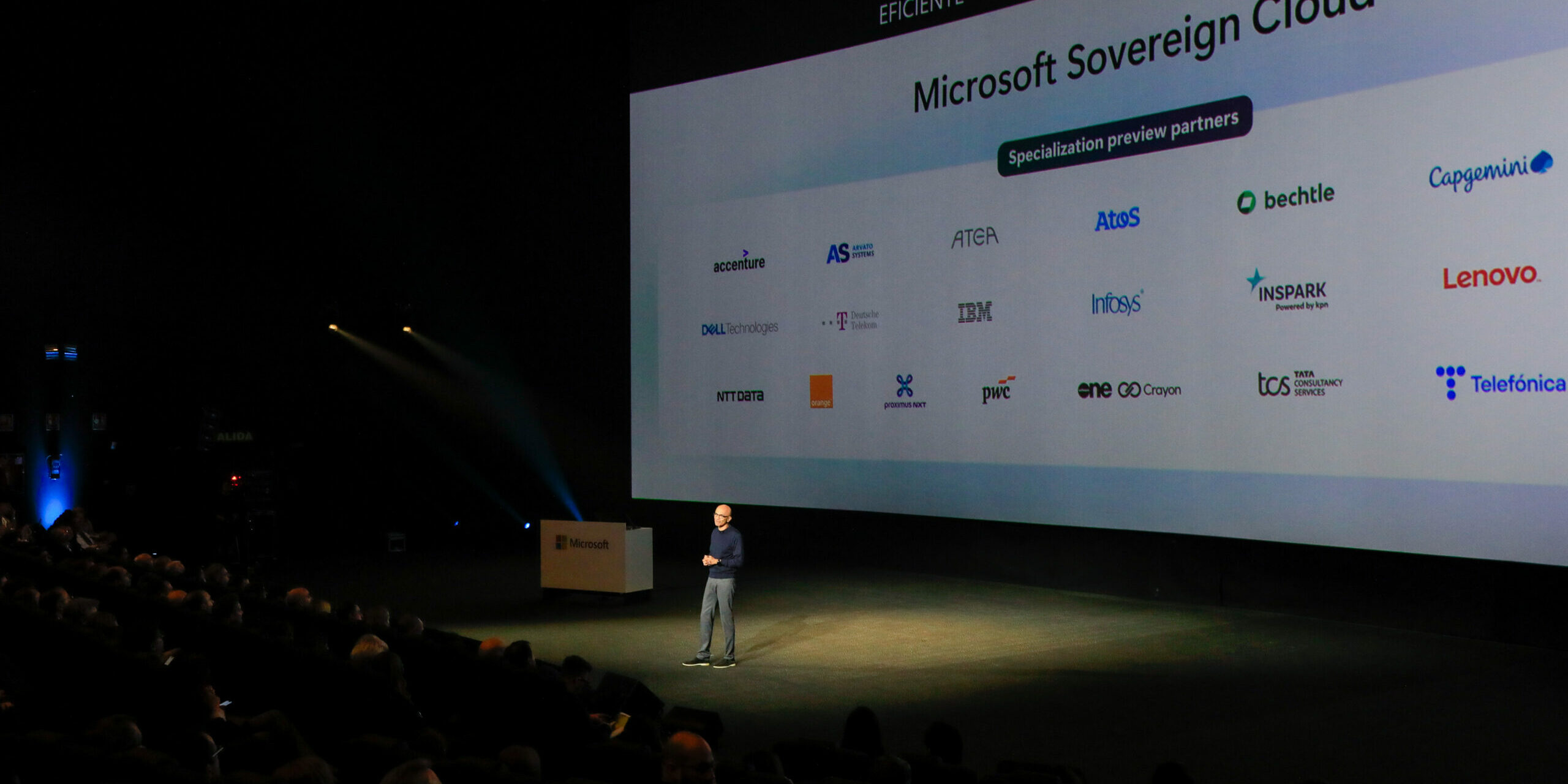 Satya Nadela en Madrid 1 Satya Nadella