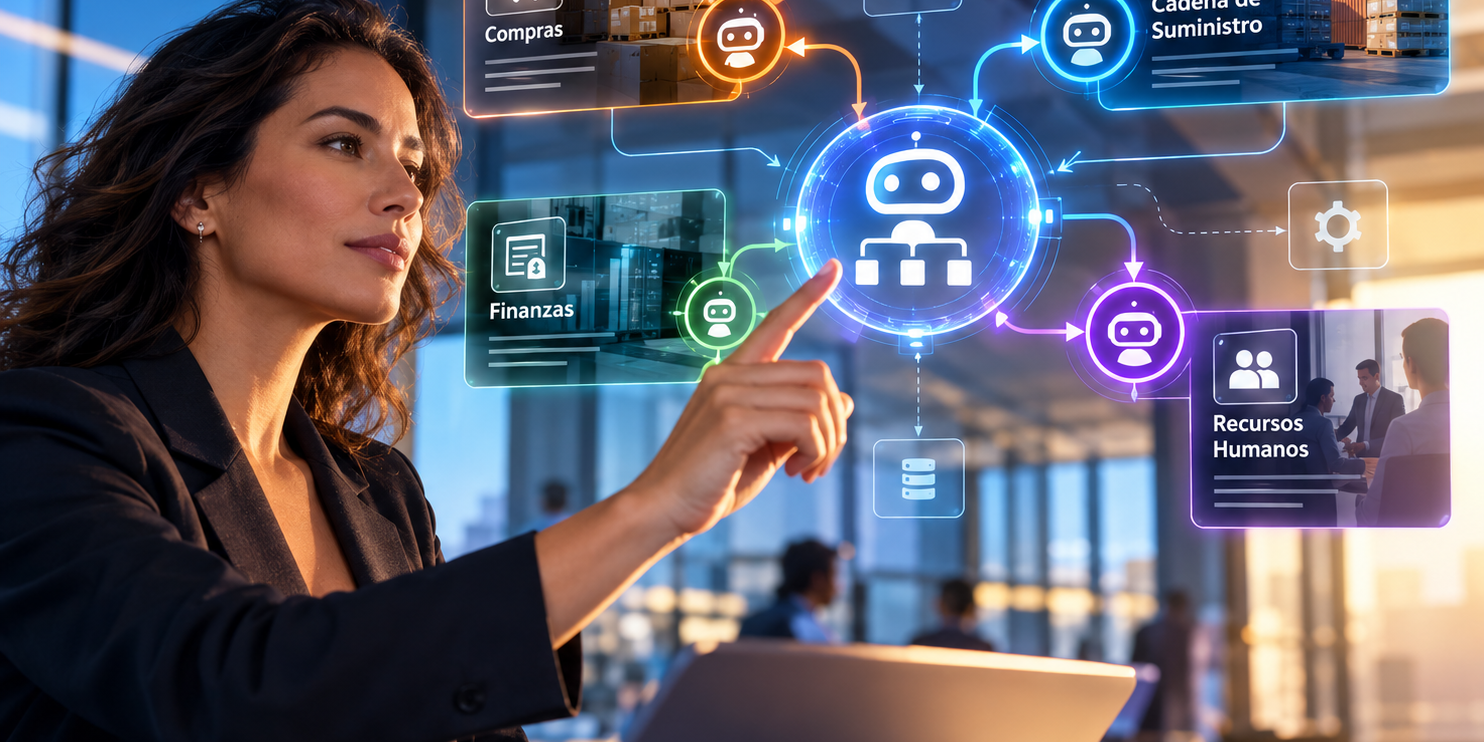 Gobernanza IA Agéntica agentes de inteligencia artificial empresarial
