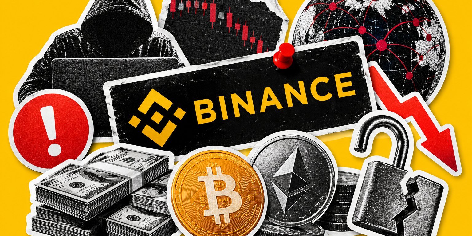 Collage del hack de Binance robo de criptomonedas