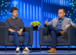 Sam Altman y Clay Magouyrk conversan durante Oracle AI World en Las Vegas.